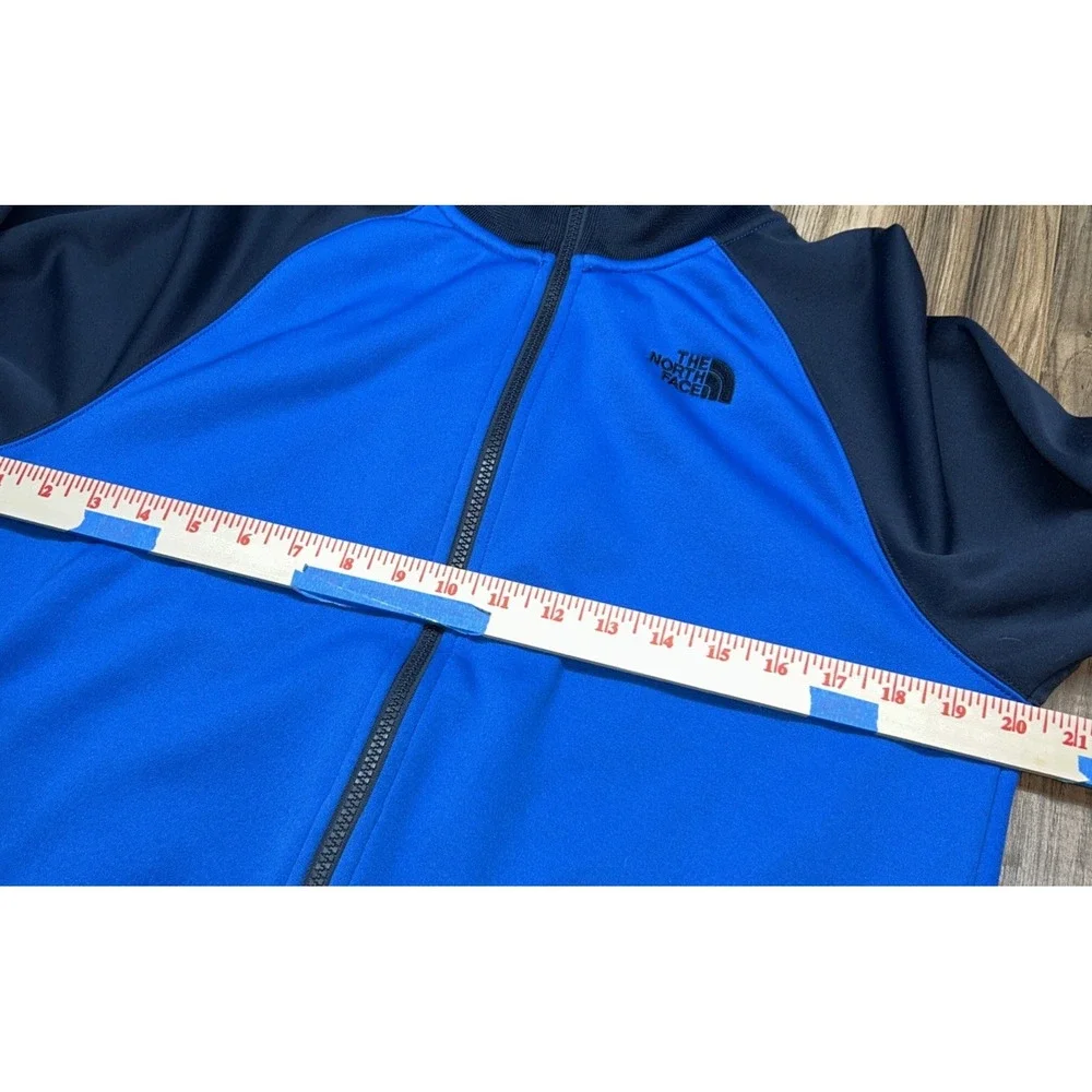 The North Fave Full Zip Polyester Pullover, Boys XL, 2‎ Tone Blue
